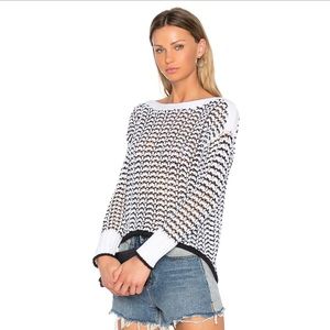 RAG & BONE / DANIELA OPEN KNIT CREW SWEATER